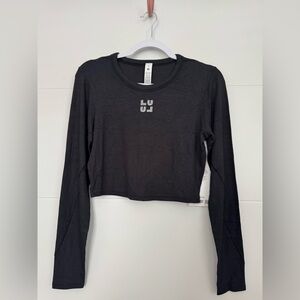 Lululemon Ribbed Black Long Sleeve Tee